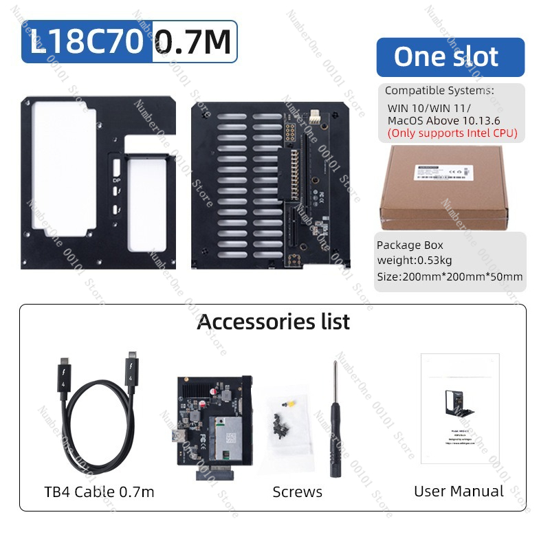 Thunderbolt 4 External Gpu Enclosure - محول L18 Thunderbolt 3 4 GPU