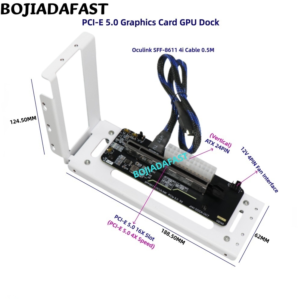 بطاقة رسومات خارجية PCI-E 5.0  - مراجعة Oculink Egpu Dock Graphics Card وسعره